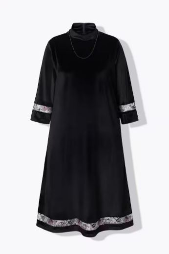 Plus size veliki brojevi Haljina elegantna s 3/4 rukavima A kroja za punije