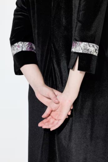 Plus size veliki brojevi Haljina elegantna s 3/4 rukavima A kroja za punije