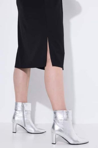 Plus size veliki brojevi Haljina midi dugih rukava za punije