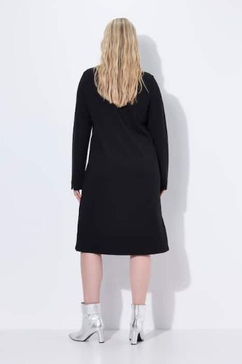 Plus size veliki brojevi Haljina midi dugih rukava za punije