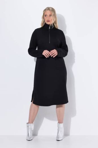 Plus size veliki brojevi Haljina midi dugih rukava za punije