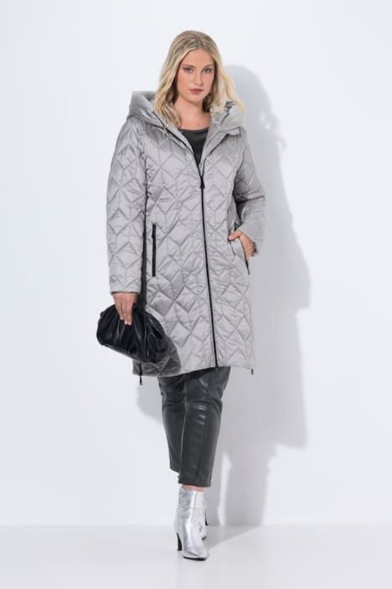 Plus size veliki brojevi Jakna prošivena dužeg kroja za punije