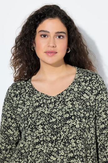 Plus size veliki brojevi Majica 3/4 rukava A kroja za punije