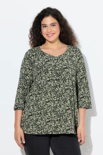 Plus size veliki brojevi Majica 3/4 rukava A kroja za punije