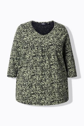 Plus size veliki brojevi Majica 3/4 rukava A kroja za punije