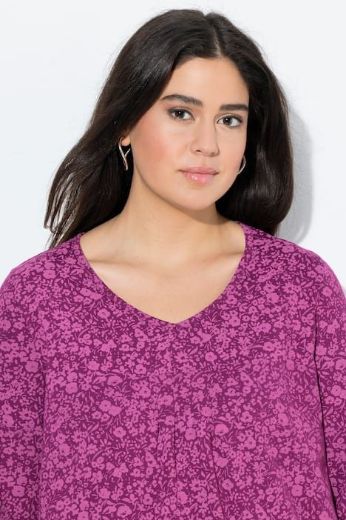 Plus size veliki brojevi Majica 3/4 rukava A kroja za punije