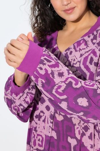 Plus size veliki brojevi Haljina dugih rukava A kroja za punije