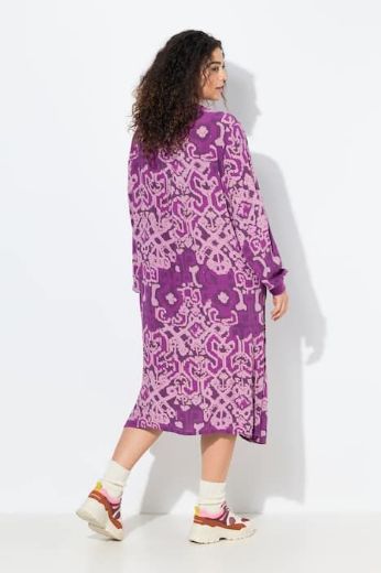 Plus size veliki brojevi Haljina dugih rukava A kroja za punije