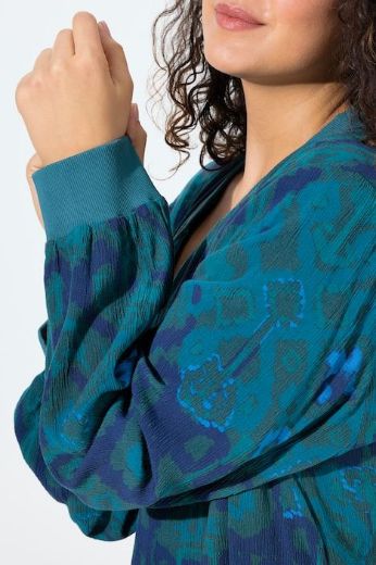 Plus size veliki brojevi Haljina dugih rukava A kroja za punije
