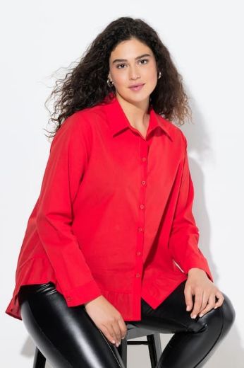 Plus size veliki brojevi Bluza na volane za punije