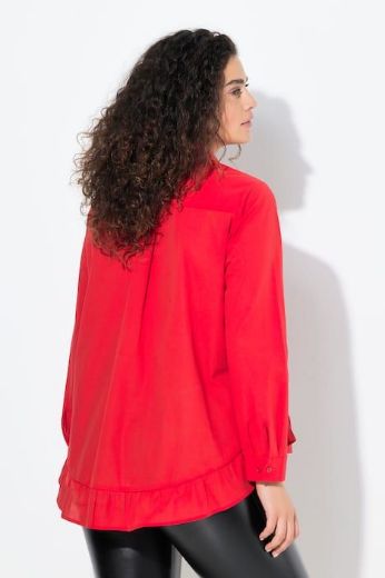 Plus size veliki brojevi Bluza na volane za punije