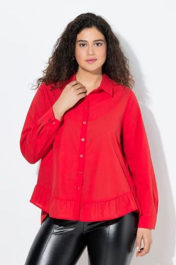 Plus size veliki brojevi Bluza na volane za punije