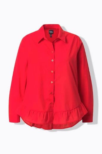 Plus size veliki brojevi Bluza na volane za punije