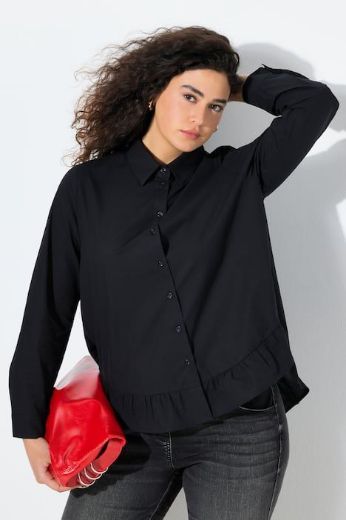 Plus size veliki brojevi Bluza na volane za punije