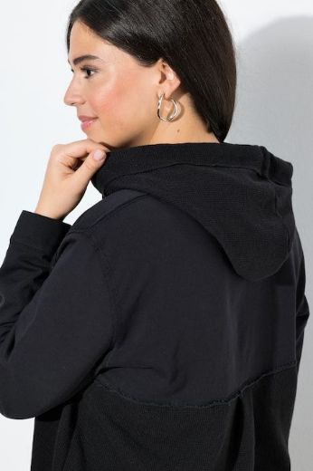 Plus size veliki brojevi Jakna lagana na kopčanje s kapuljačom za punije