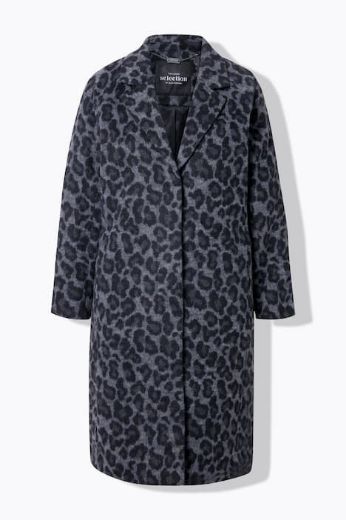 Plus size veliki brojevi Kaput s leopard uzorkom za punije