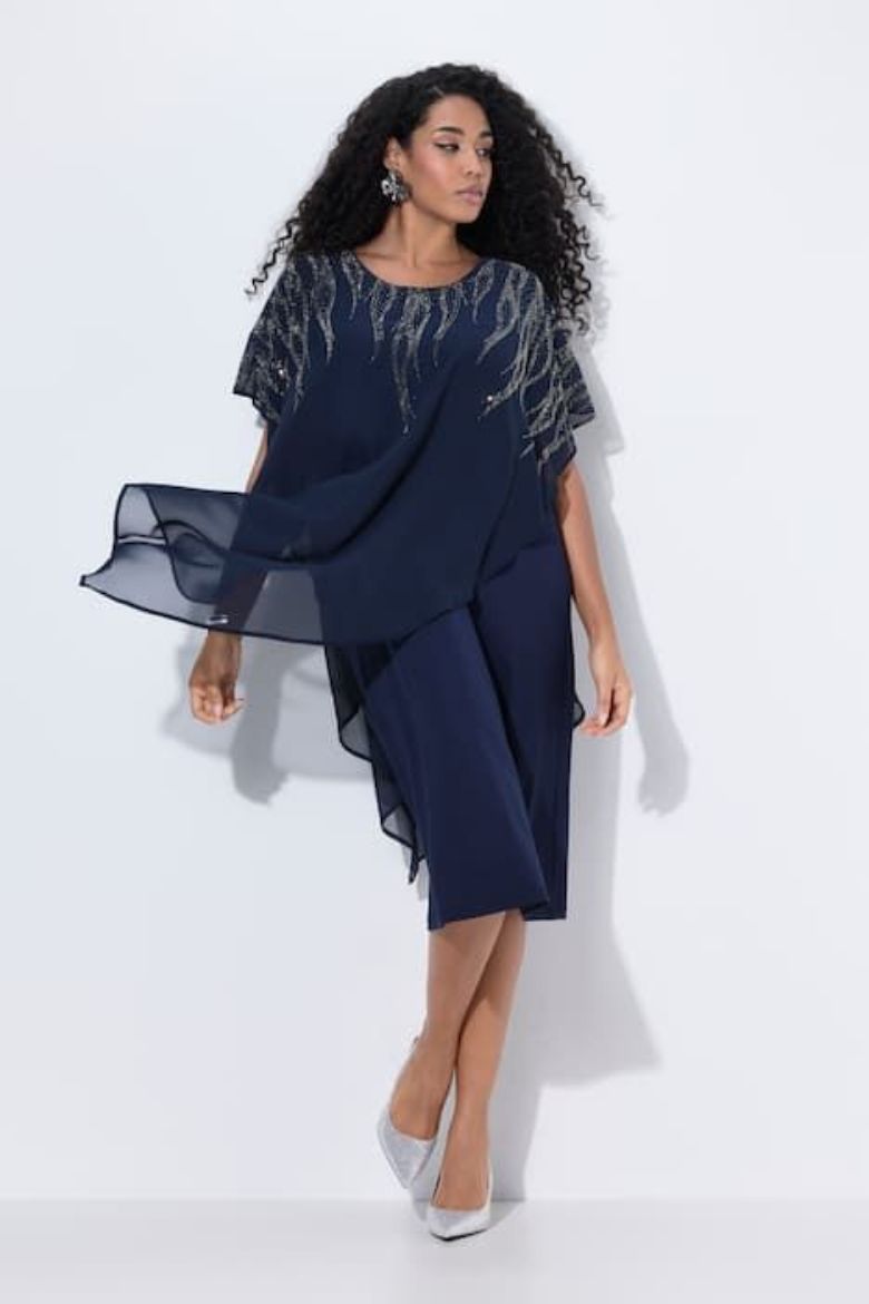 Plus size veliki brojevi Haljina svečana spuštenih rukava za punije