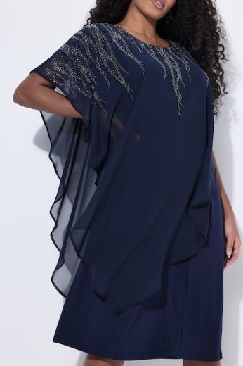 Plus size veliki brojevi Haljina svečana spuštenih rukava za punije