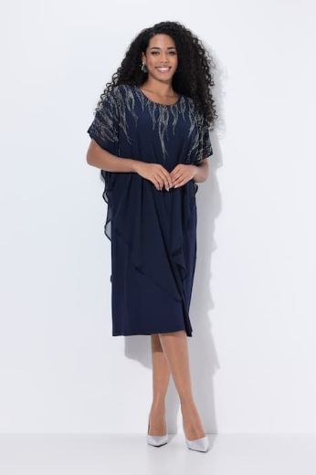 Plus size veliki brojevi Haljina svečana spuštenih rukava za punije