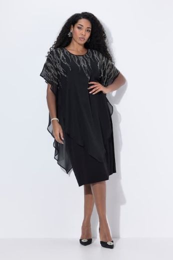 Plus size veliki brojevi Haljina svečana spuštenih rukava za punije