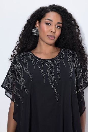 Plus size veliki brojevi Haljina svečana spuštenih rukava za punije