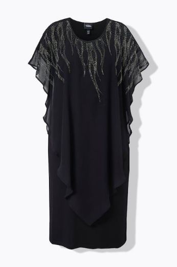 Plus size veliki brojevi Haljina svečana spuštenih rukava za punije