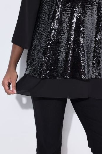 Plus size veliki brojevi Bluza elegantna 3/4 rukava A kroja za punije