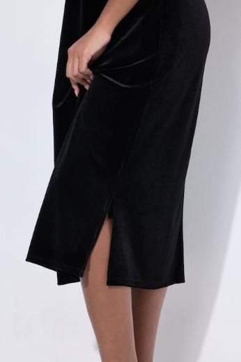 Plus size veliki brojevi Haljina svečana midi 3/4 rukava za punije