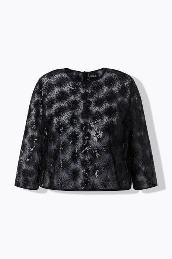 Plus size veliki brojevi Haljina svečana midi 3/4 rukava za punije