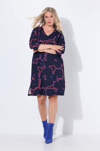 Plus size veliki brojevi Haljina 3/4 rukava za punije