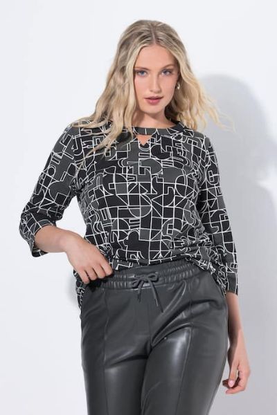 Veliki brojevi Majica 3/4 rukava moda za punije
