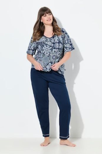 Plus size veliki brojevi Pidžama kratkih rukava V ovratnika za punije