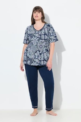 Plus size veliki brojevi Pidžama kratkih rukava V ovratnika za punije