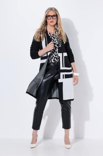 Plus size veliki brojevi Kardigan dugih rukava dužeg kroja za punije