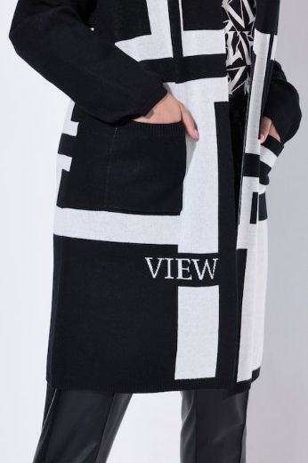 Plus size veliki brojevi Kardigan dugih rukava dužeg kroja za punije