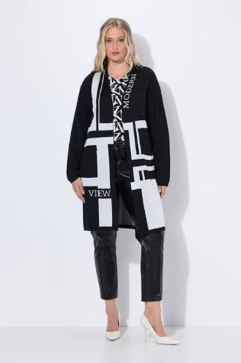 Plus size veliki brojevi Kardigan dugih rukava dužeg kroja za punije