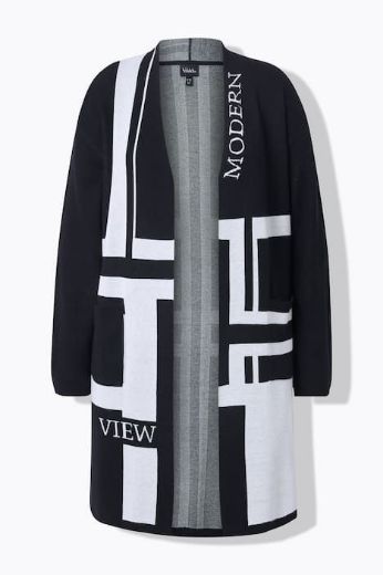 Plus size veliki brojevi Kardigan dugih rukava dužeg kroja za punije