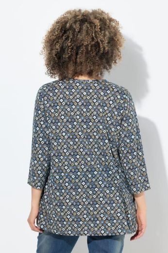 Plus size veliki brojevi Majica 3/4 rukava A kroja za punije