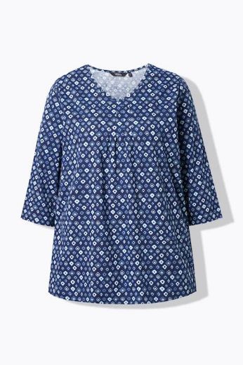 Plus size veliki brojevi Majica 3/4 rukava A kroja za punije