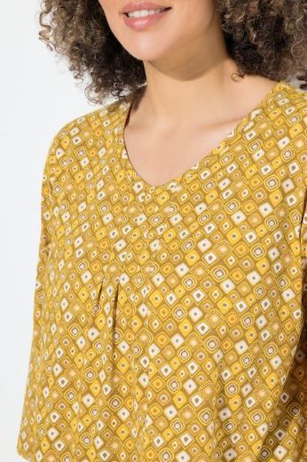 Plus size veliki brojevi Majica 3/4 rukava A kroja za punije