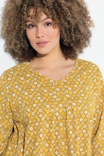 Plus size veliki brojevi Majica 3/4 rukava A kroja za punije