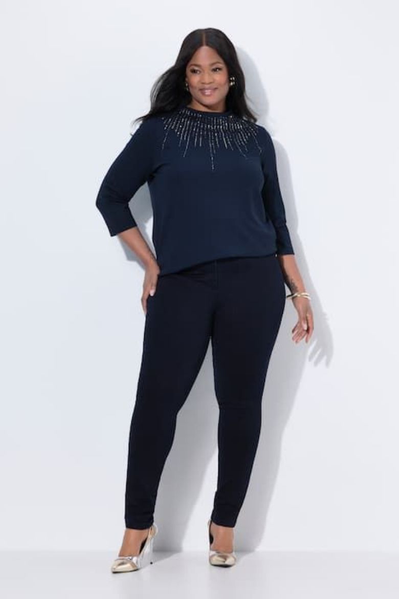 Plus size veliki brojevi Traperice uskih nogavica za punije