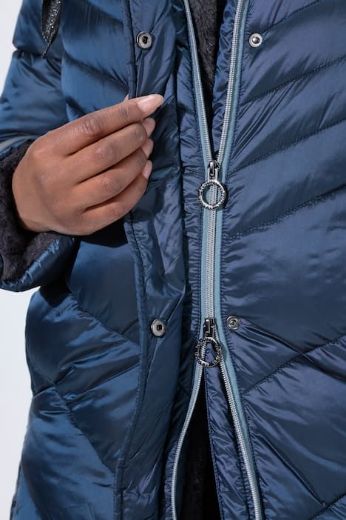 Plus size veliki brojevi Jakna prošivena dužeg kroja za punije