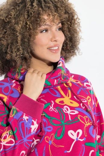 Plus size veliki brojevi Majica dugih rukava povišenog ovratnika za punije