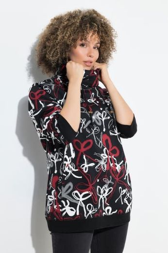 Plus size veliki brojevi Majica dugih rukava povišenog ovratnika za punije