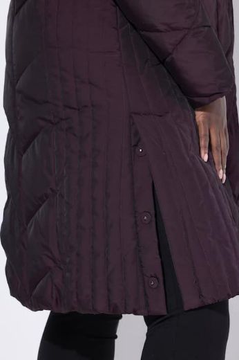 Plus size veliki brojevi Jakna prošivena dužeg kroja za punije