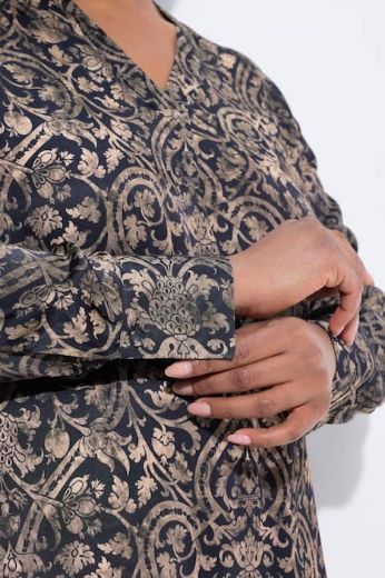Plus size veliki brojevi Bluza elegantna dugih rukava za punije