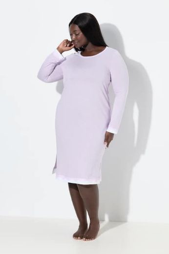 Plus size veliki brojevi Spavaćica s dodatkom ukrasne čipke za punije