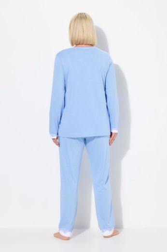 Plus size veliki brojevi Pidžama s dodatkom ukrasne čipke za punije