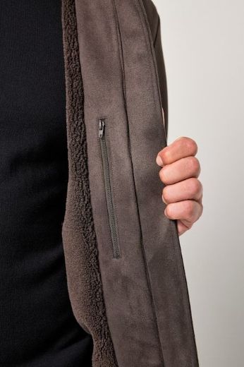 Plus size veliki brojevi Jakna imitacija kože podstavljena za punije